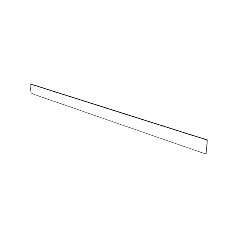 Matte Black Shaker Toe Kick – 4.5" x 96" — cabinet drawing
