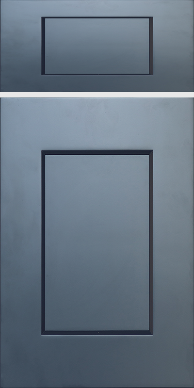 Ocean Blue Shaker door sample