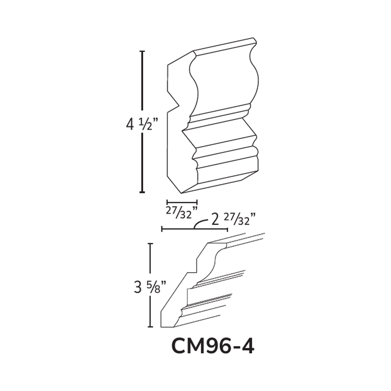 Forevermark CM96-4 crown molding profile