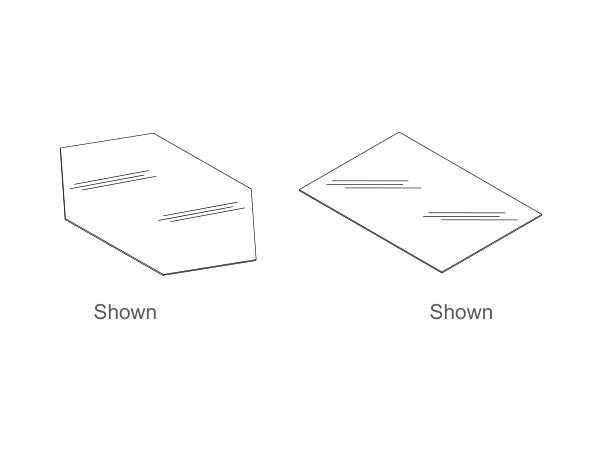 Cabinet drawing — front and side views