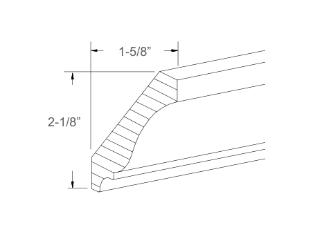 Cabinet drawing — front and side views