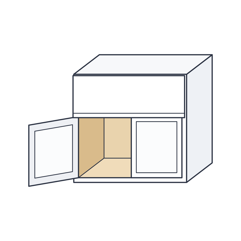 Classic White Shaker Farmhouse Apron Sink Base Cabinet (FSB36) — natural plywood interior