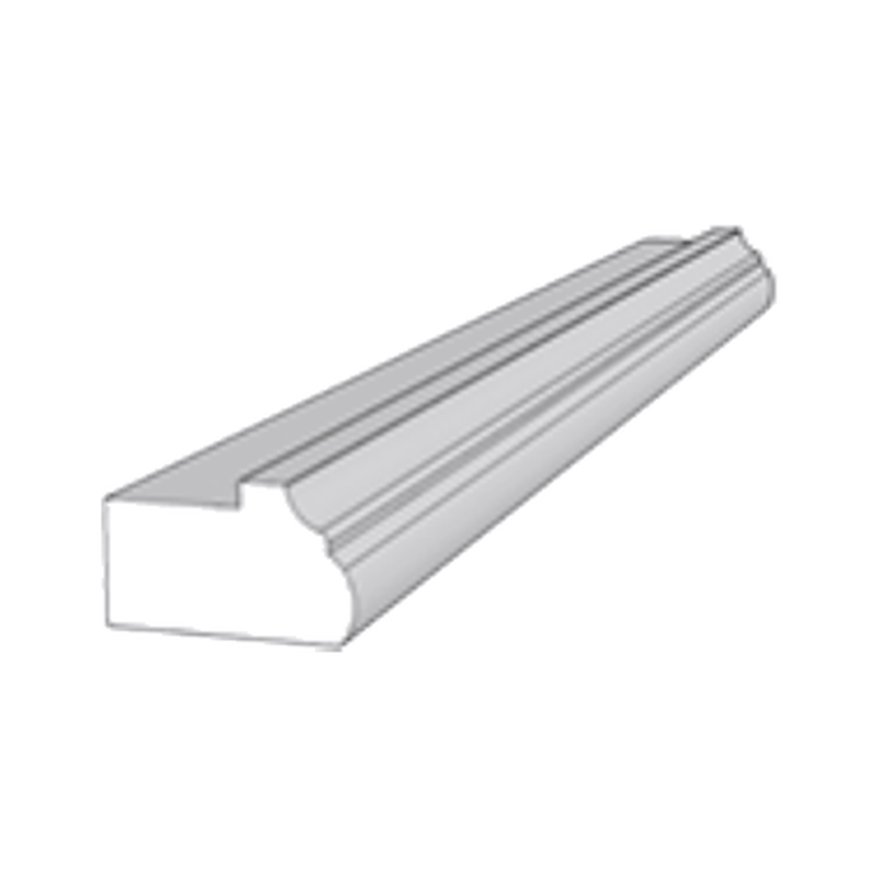 Classic White Shaker Light Rail Molding (LM8)