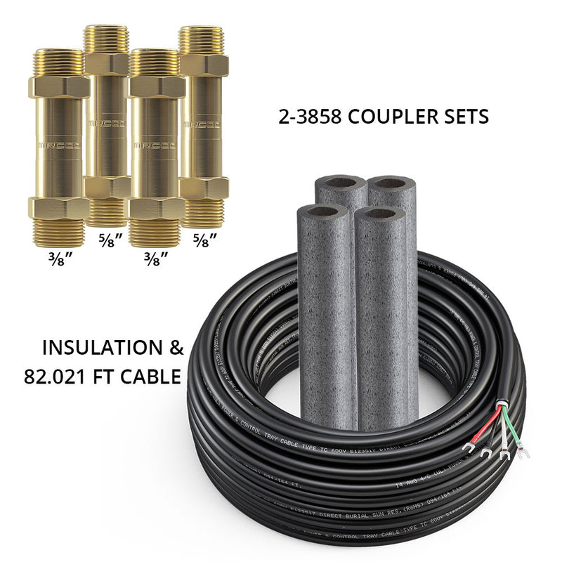 MRCOOL DIYCOUPLER-38 + DIYCOUPLER-58 (Two Sets) w/ 75 ft of Communication Wire (DIYCOUPLER-3858K75)