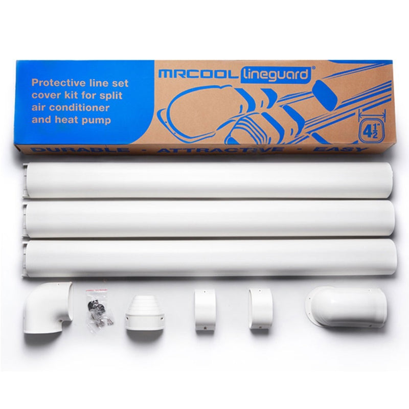 MRCOOL LineGuard 4.5 in. 16-Piece Complete Line Set Cover Kit for Ductless Mini-Split or Central System (MLG450)