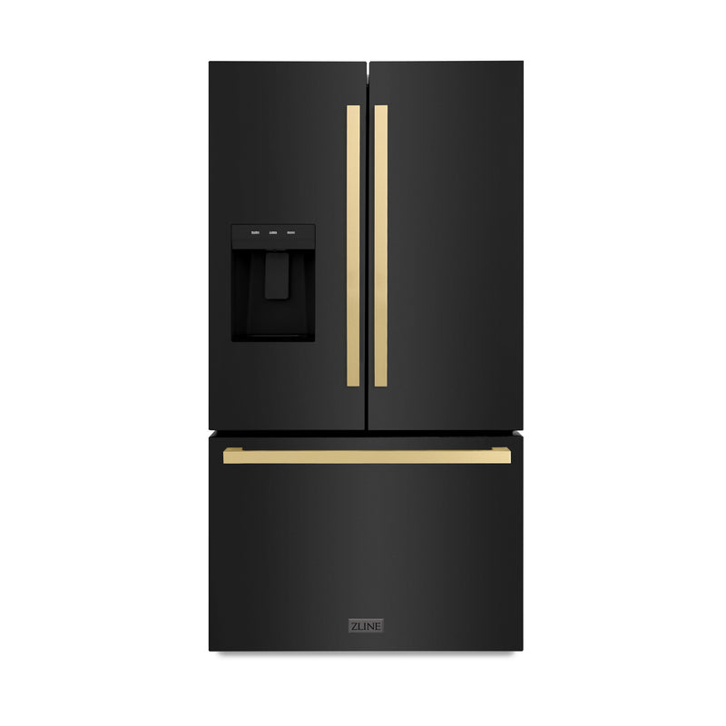 ZLINE RSMZ-W36-BS-FCB Autograph Edition 36 in. French Door Refrigerator in Champagne Bronze
