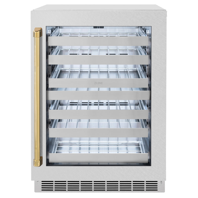 ZLINE RWDOZ-SN-24-G Autograph Edition 24 in. Wine Cooler in Panel Ready