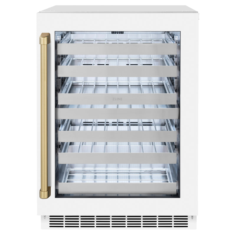 ZLINE RWDOZ-WM-24-CB Autograph Edition 24 in. Wine Cooler in Panel Ready