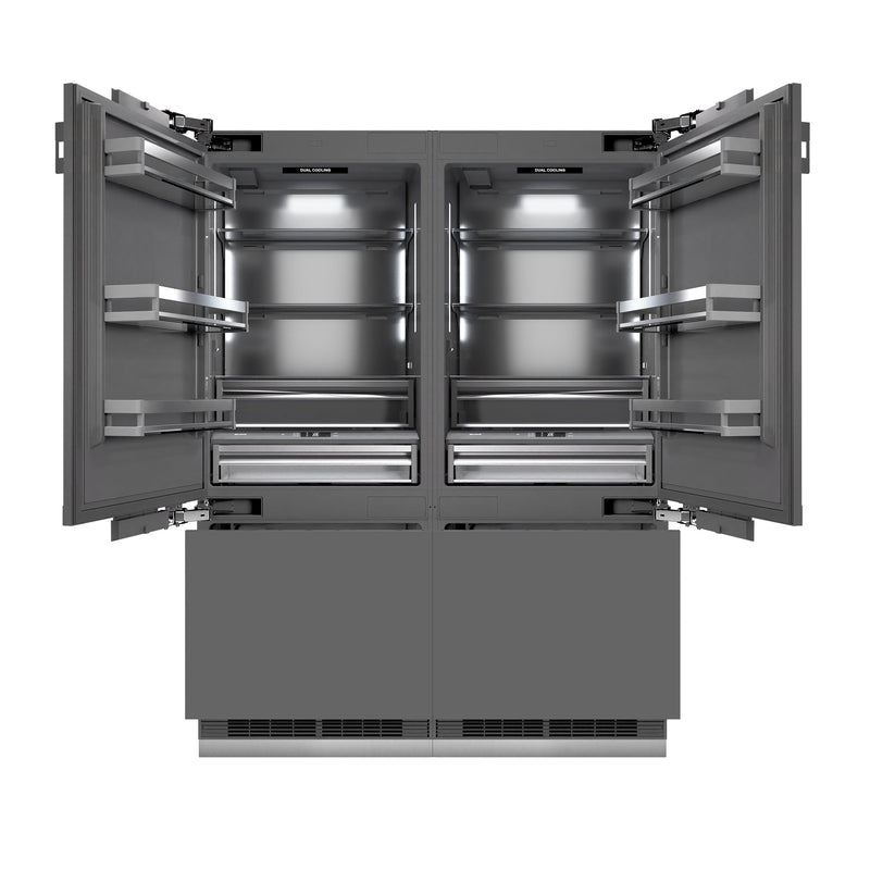 ZLINE GRBIV-60 60 in. French Door Refrigerator in Panel Ready