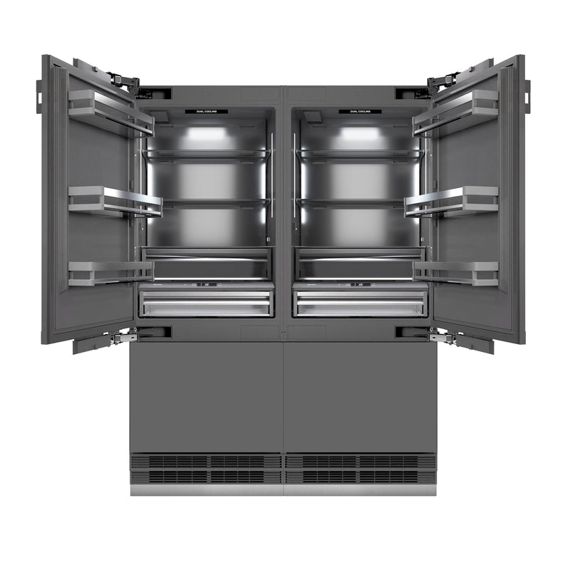 ZLINE GRBIVZ-60-CB Autograph Edition 60 in. French Door Refrigerator in Panel Ready