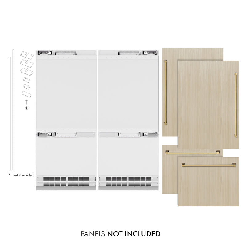 ZLINE RBITZ-72-G Autograph Edition 72 in. French Door Refrigerator in Panel Ready
