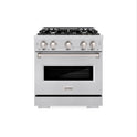 ZLINE 30 in. 4.2 cu. ft. Classic Dual Fuel Range with 4 Burner Gas Cooktop and Electric Convection Oven in Stainless Steel (CDR30)