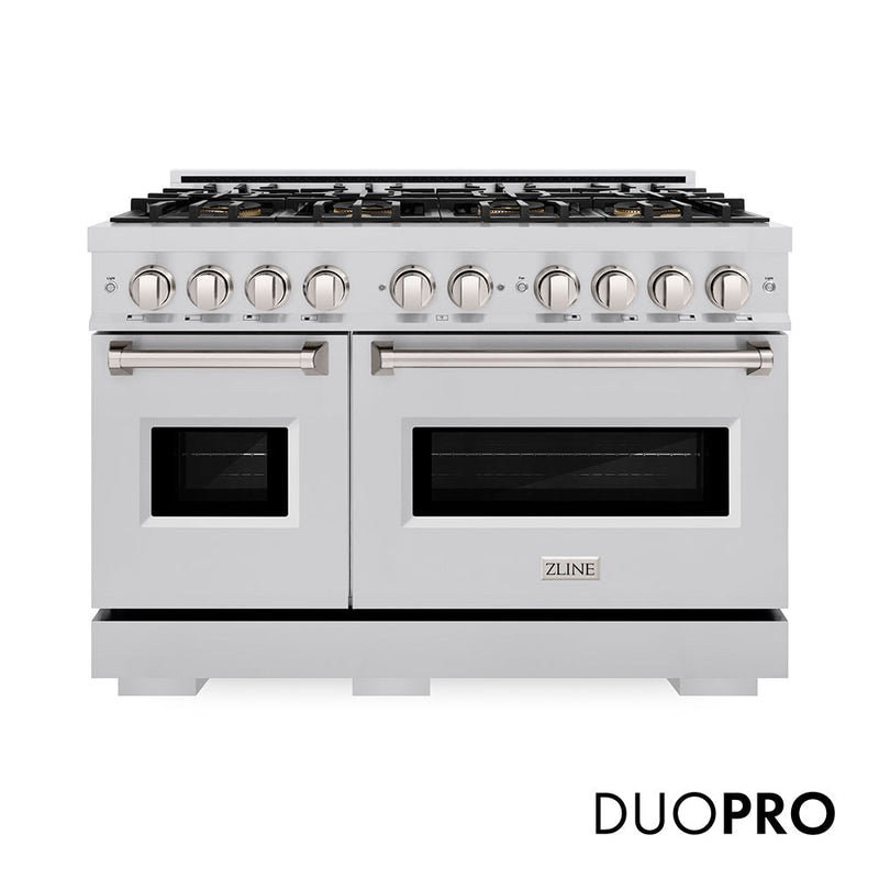 ZLINE 48 in. Classic Dual Fuel Range in Stainless Steel with 10 Burner DuoPro Cooktop (PCDR48) ZLINE