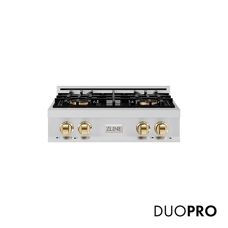 ZLINE PCRTZ-30-G Autograph Edition 30 in. Gas Rangetop in Stainless Steel