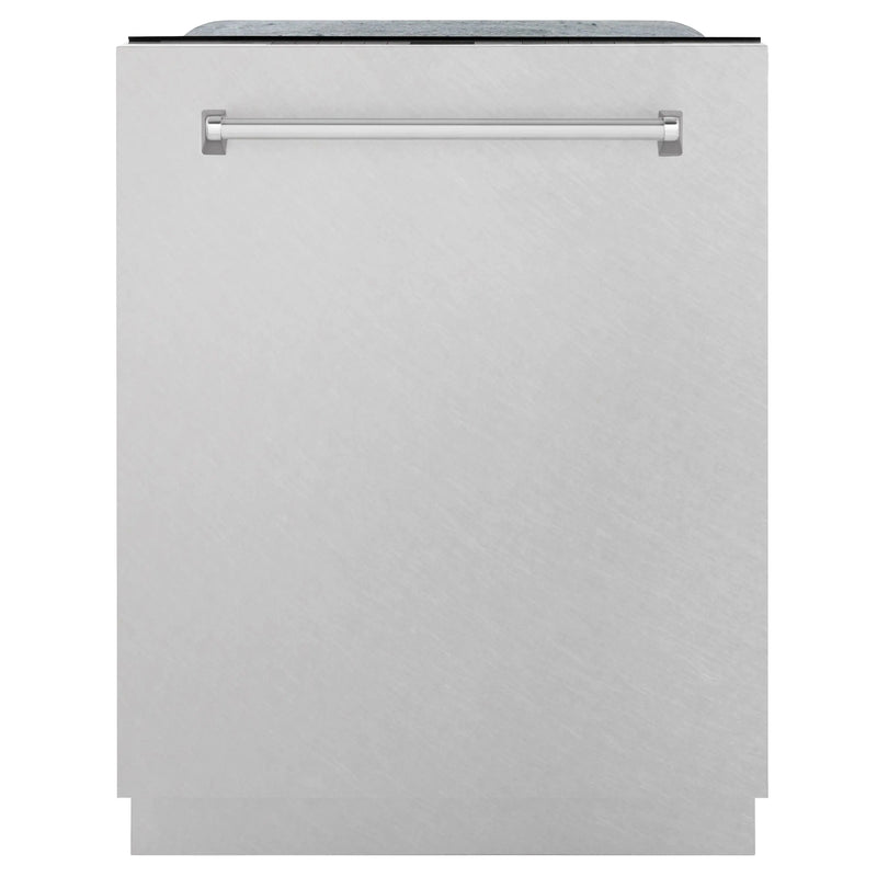 ZLINE 24 in. Monument Series 3rd Rack Top Touch Control Dishwasher with Stainless Steel Panel, 45dBa (DWMT-304-24) Zline
