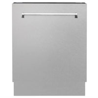 ZLINE 24 in. Tallac Series 3rd Rack Tall Tub Dishwasher with Satin Stainless Steel Panel and Stainless Steel Tub, 51dBa