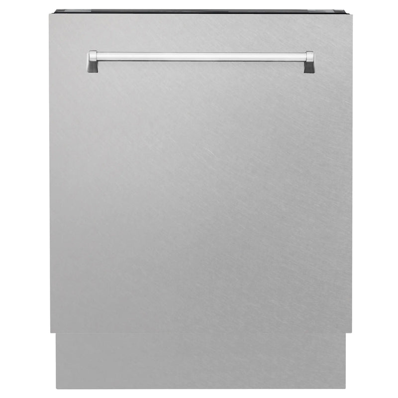 ZLINE 24 in. Tallac Series 3rd Rack Tall Tub Dishwasher with Satin Stainless Steel Panel and Stainless Steel Tub, 51dBa (DWV-SN-24) Zline