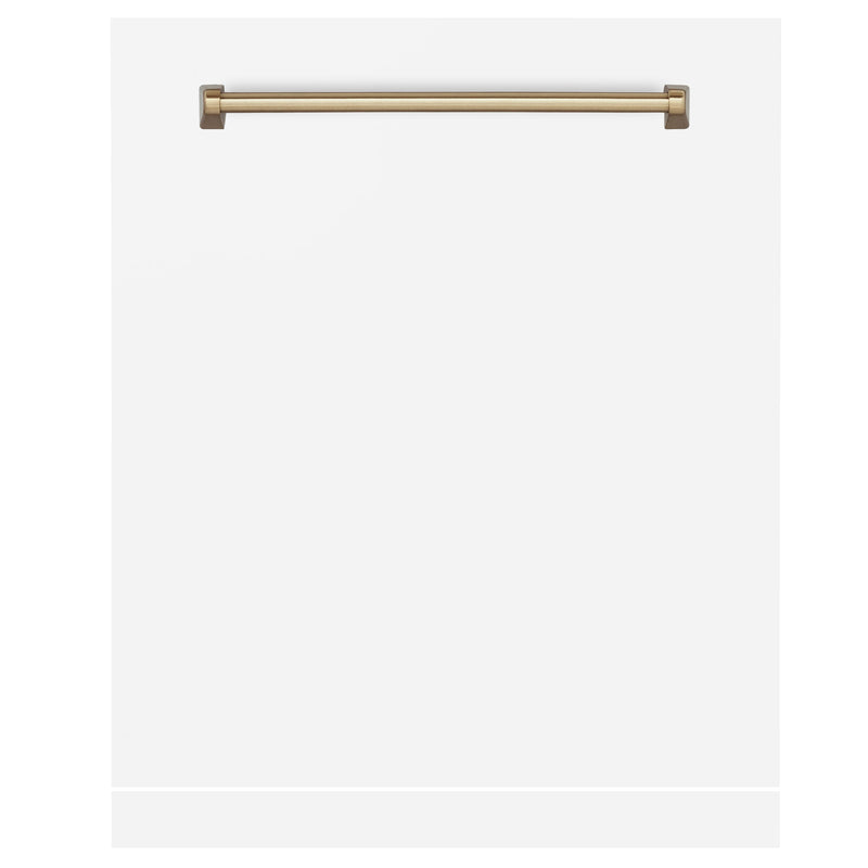 ZLINE DPMTZ-WM-24-CB Autograph Edition 24 in. Dishwasher Panel in Matte White