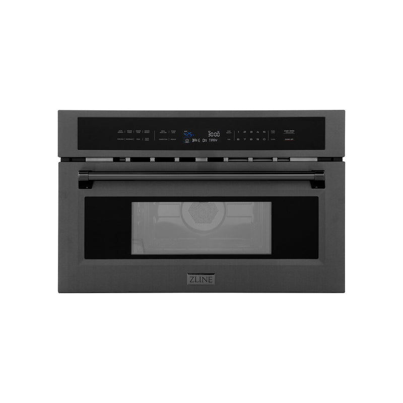 ZLINE MWO-30-BS 30 in. Microwave in Black Stainless Steel