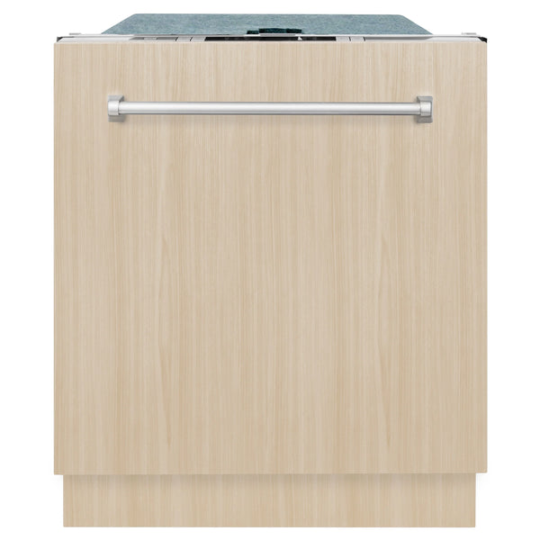 Lavavajillas ZLINE de 24 pulgadas con control superior, panel personalizado, tina de acero inoxidable, DW7713-24