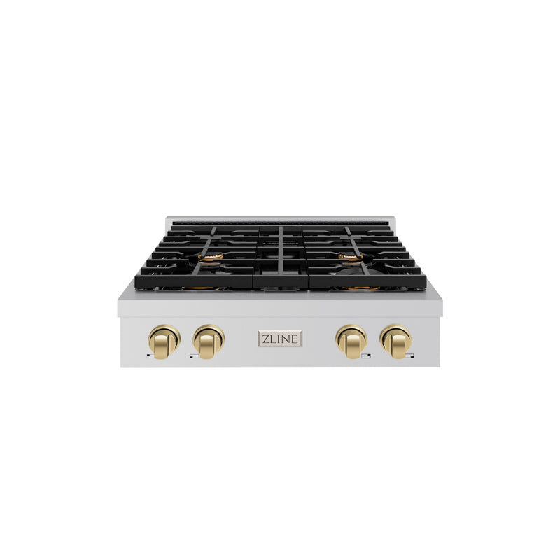 ZLINE SRTZ-30-CB Autograph Edition 30 in. Rangetop in Stainless Steel