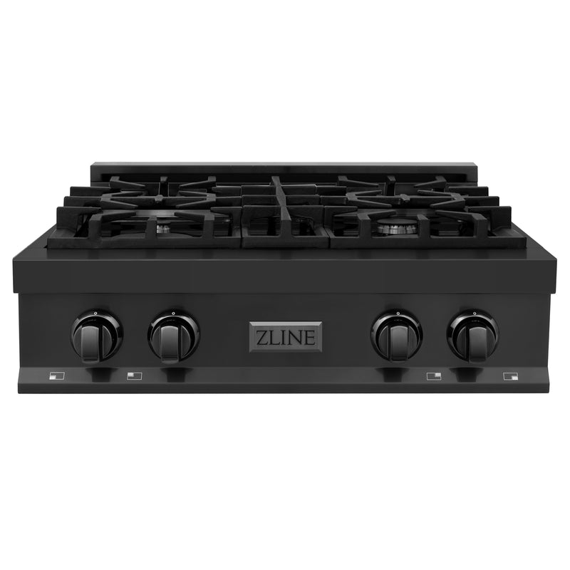ZLINE RTB-30 30 in. Gas Rangetop in Black Stainless Steel