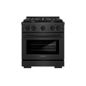 ZLINE Designer Collection 48 in. 6.7 cu. ft. Paramount Dual Fuel Range with 8 Burner DuoPro™ Cooktop and Dual Ovens in Black Satin Stainless Steel with Matte Black and Champagne Bronze Accents (PSDRBSZ-48-MBCB)