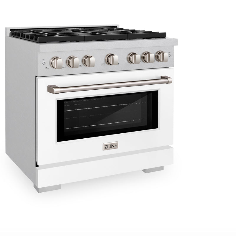 ZLINE SGRS-WM-36 36 in. Gas Range in Satin Stainless Steel