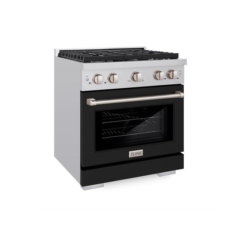 ZLINE SDR-BLM-30 30 in. Dual Fuel Range in Stainless Steel