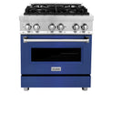 ZLINE 30 in. Professional Dual Fuel Range with Blue Matte Door (RA-BM-30)