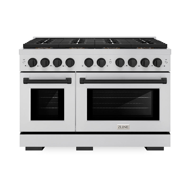 ZLINE PSDRZ-48-MB Autograph Edition 48 in. Dual Fuel Range in Stainless Steel