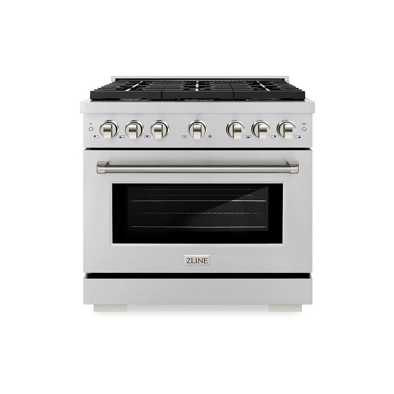 ZLINE SGRZ-36-KPN Autograph Edition 36 in. Gas Range in Stainless Steel