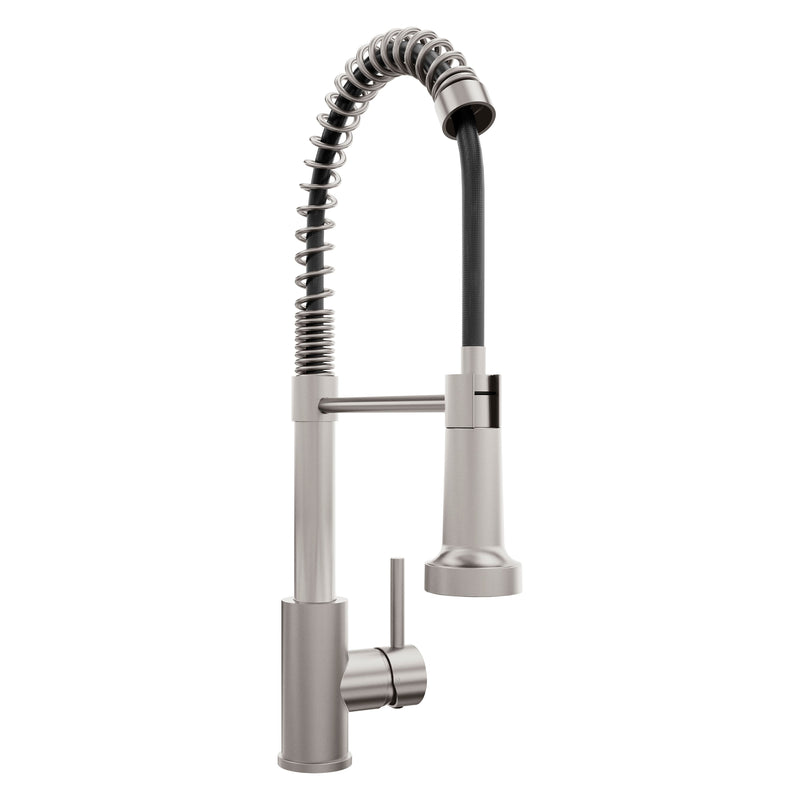 ZLINE Rubicon Pull Down Spring Spray Wand Kitchen Faucet in Brushed Nickel (RBCN2-KF-BN) ZLINE