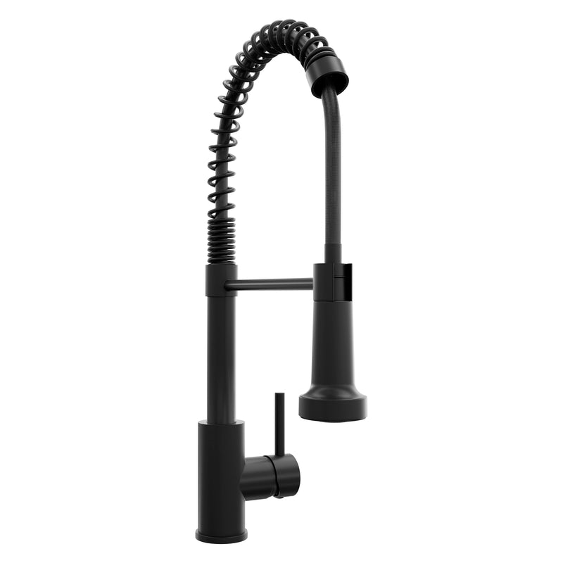 ZLINE Rubicon Pull Down Spring Spray Wand Kitchen Faucet in Matte Black (RBCN2-KF-MB) ZLINE
