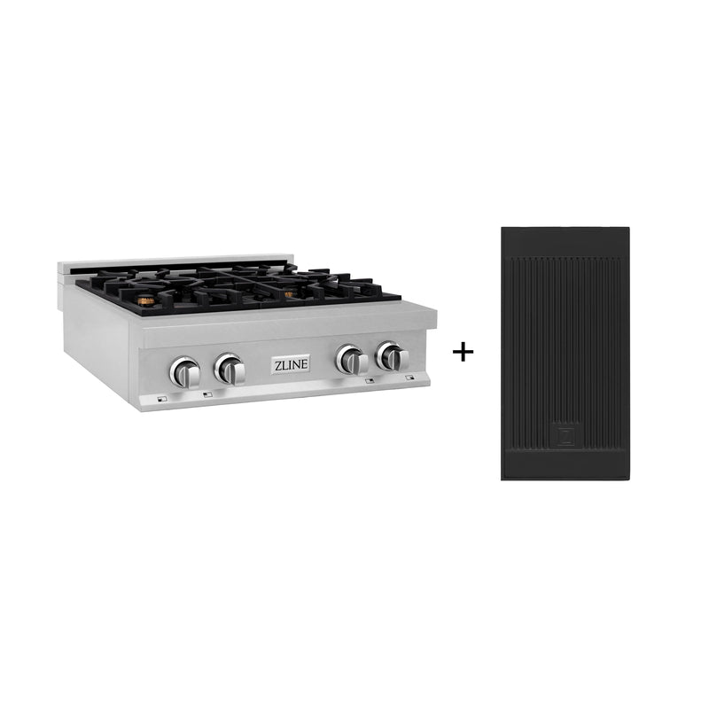 ZLINE RTS-BR-GR-30 Legacy 30 in. Rangetop in Satin Stainless Steel