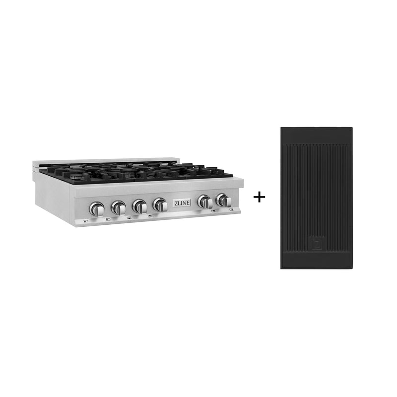 ZLINE RTS-GR-36 Legacy 36 in. Rangetop in Satin Stainless Steel