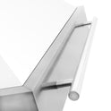 ZLINE 48 in. Satin Stainless Steel Wall Mount Range Hood with White Matte Shell and Stainless Steel Handle (8654SNX-WM-48)