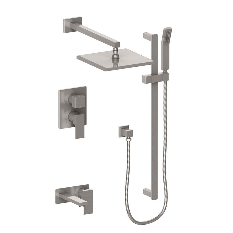 ZLINE Bliss Shower System with 16 In. Oversized Shower Head in Brushed Nickel (BLS-SHS16-BN) ZLINE