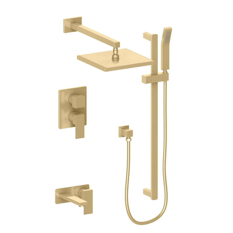 ZLINE BLS-SHS16-CB Autograph Edition 16 in. Shower System in Champagne Bronze