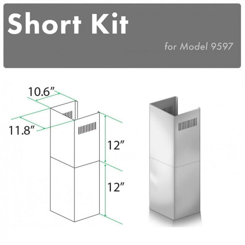 ZLINE SK-9597 Range Hood Chimney Kit in Stainless Steel