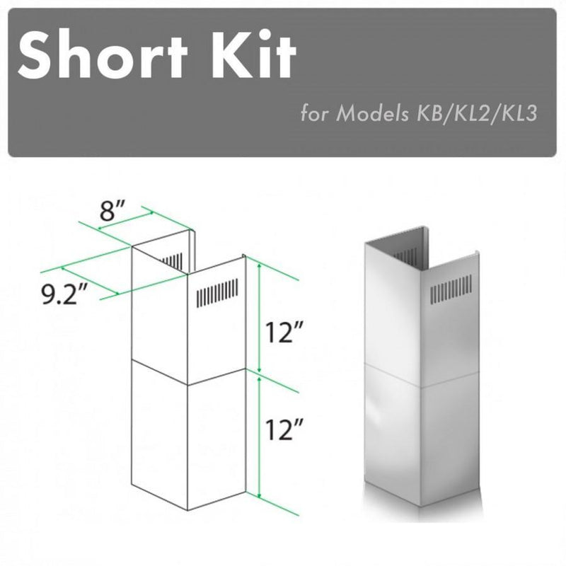 ZLINE SK-KB/KL2/KL3 12 in. Chimney Short Kit in Stainless Steel