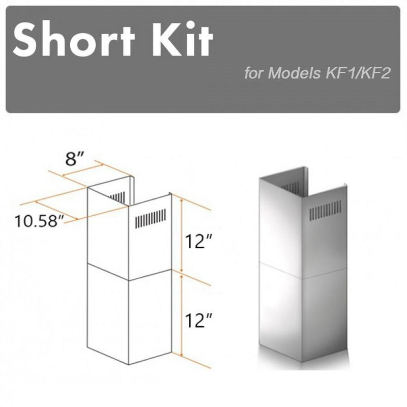 ZLINE SK-KF1 12 in. Chimney Short Kit in Stainless Steel