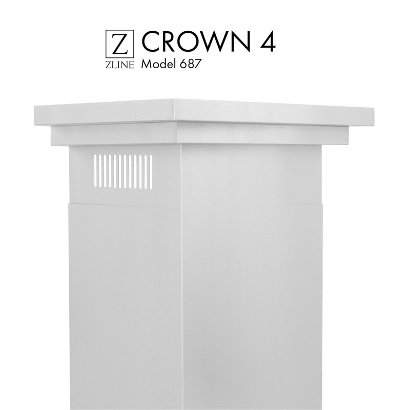 ZLINE Crown Molding in Stainless Steel (CM4-687) ZLINE