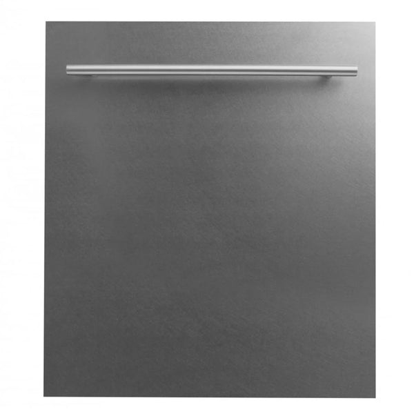 Lavavajillas ZLINE de 24 pulgadas con control superior en acero inoxidable con acabado DuraSnow® y tina de acero inoxidable, DW-SN-24