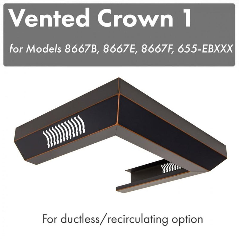 ZLINE Crown Molding in Oil Rubbed Bronze (CM6V-8667B) ZLINE