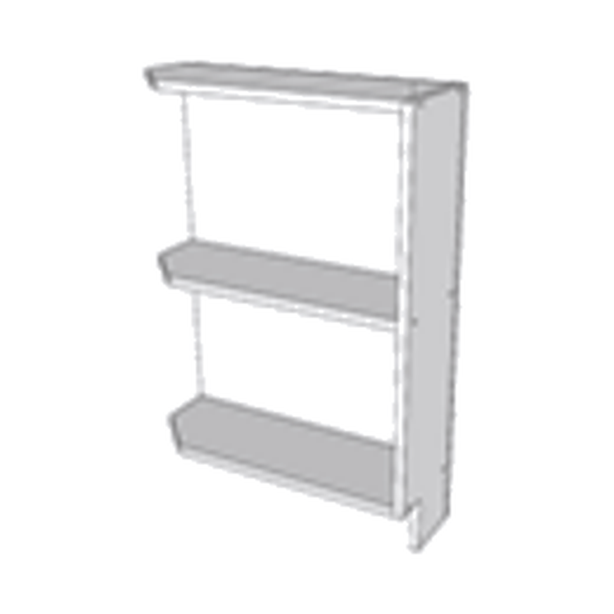Classic White Shaker end shelf cabinet assembly